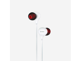 Intex Thunder 101 Wired in Ear Super Bass Earphones with Mic & 3.5mm Universal Jack (White)